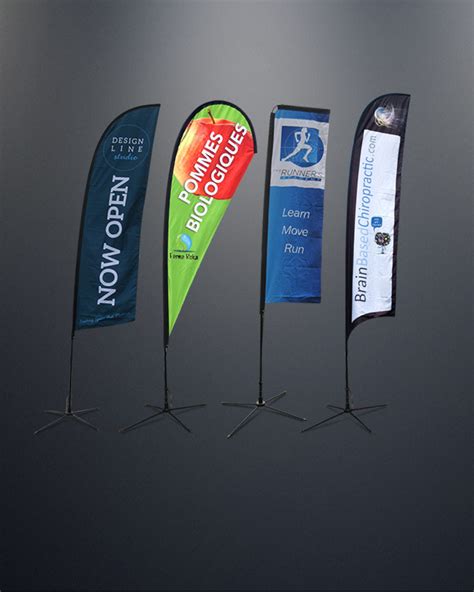 Flag Banners Available in Many Shapes and Sizes with Full Color Graphics