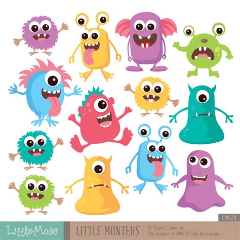 Little Monster Clip Art