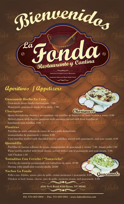 Menu — La Fonda