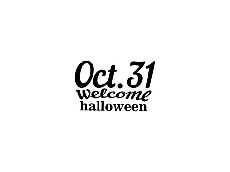 Oct.31 Welcome Halloween Graphic by archshape · Creative Fabrica