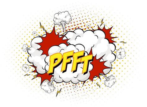 PFFT text on comic cloud explosion isolated on white background 1929302 ...