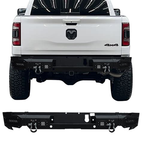 Vijay Rear Bumper Fits 2019-2021 Dodge Ram 1500 with Spotlights and D-rings - Walmart.com