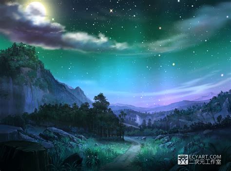 Night sky by Ecystudio on DeviantArt