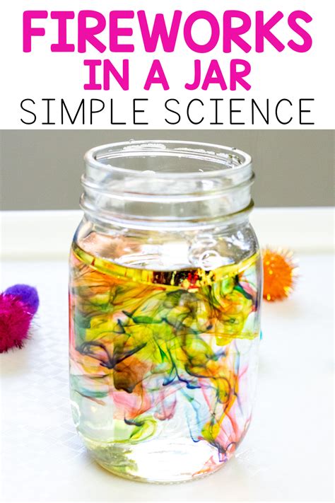 Fireworks in a Jar Science Experiment for Kids