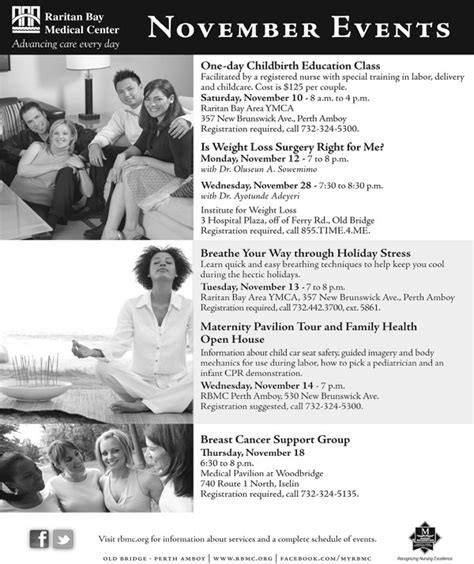 Raritan Bay Medical Center — November Events | The Amboy Guardian