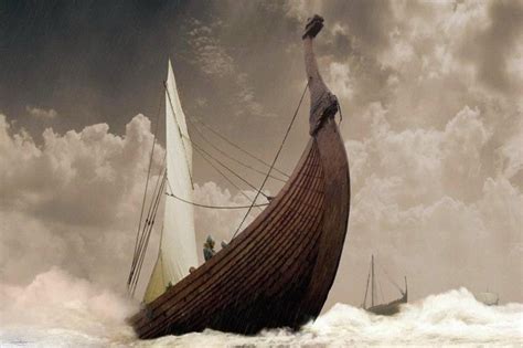 The most ingenious feature of the viking long ship was its sleek ...