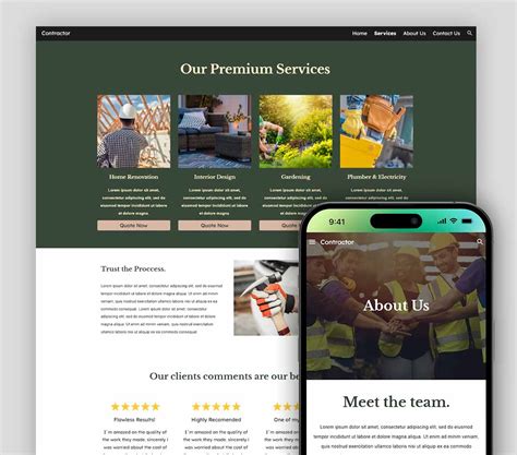 Contractor Website Template