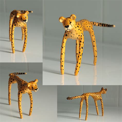 Cheetah Sculpture by Kqeina on DeviantArt