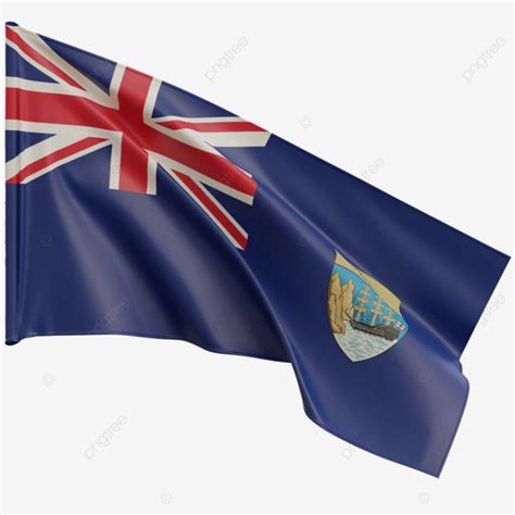 Saint Helena Ascension And Tristan Da Cunha Flag Waving, Saint Helena ...