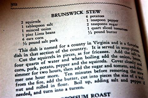 recipe for possum stew