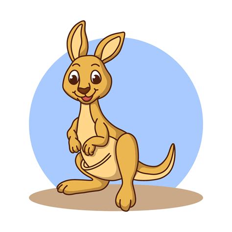 Cute Kangaroo Drawing