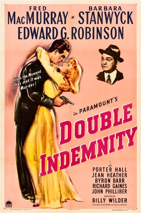 Bibliophile By the Sea: Book Review - Double Indemnity, James M Cain (Book and Movie)