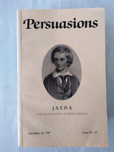 Persuasions: the Jane Austen Society of North America, issue no.19 ...