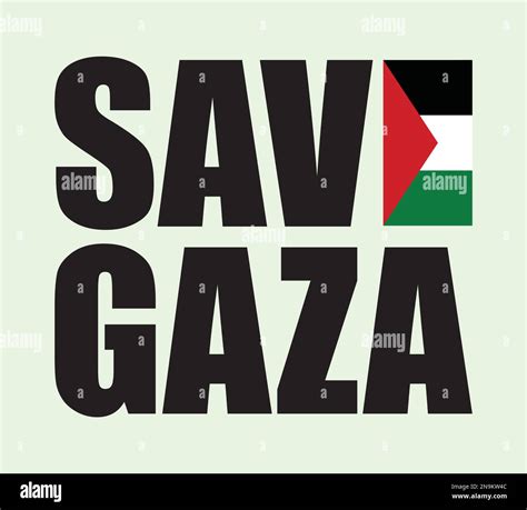 Save Gaza design with Palestine flag Stock Vector Image & Art - Alamy