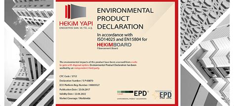 Hekim Yapı Receives EPD Certificate for Fibercement Products - Hekim ...