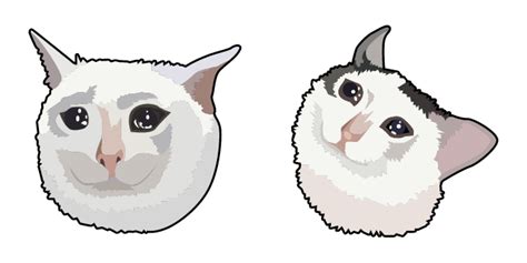 Crying Cat Meme Cursor - Sweezy Custom Cursors