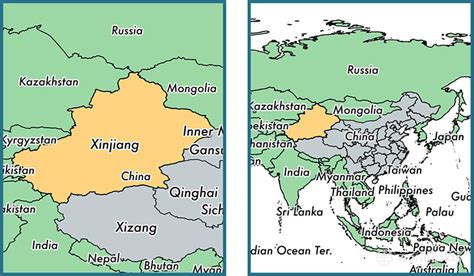 Xinjiang autonomous region, China / Map of Xinjiang, CN / Where is ...