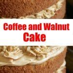 Coffee and Walnut Cake, a Classic British Cake for Afternoon Tea - the ...