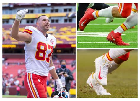 What Cleats & Gear Does Travis Kelce Wear | FootballGearDB