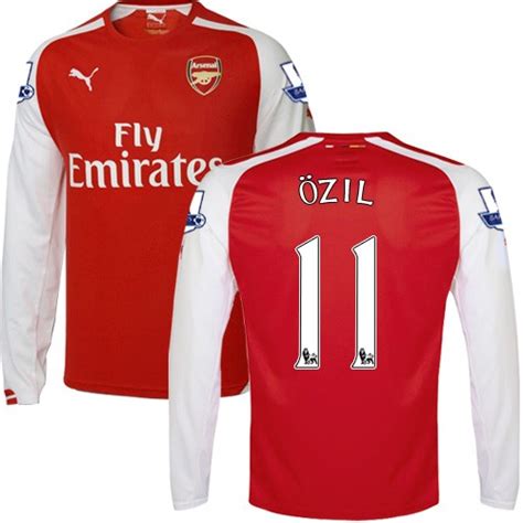 Men's 11 Mesut Ozil Arsenal FC Jersey - 14/15 England Football Club ...