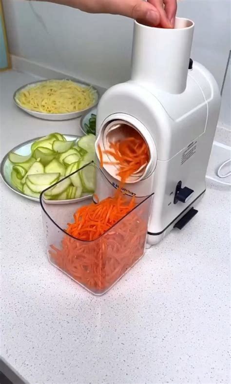 Electric Cheese Grater, Multi-Purpose Cheese Shredder Vegetable Chopper - Food Chopper ...