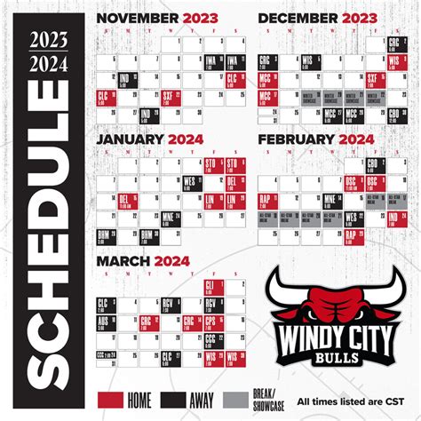 Windy City Bulls Announce 2023-2024 Schedule - Windy City Bulls