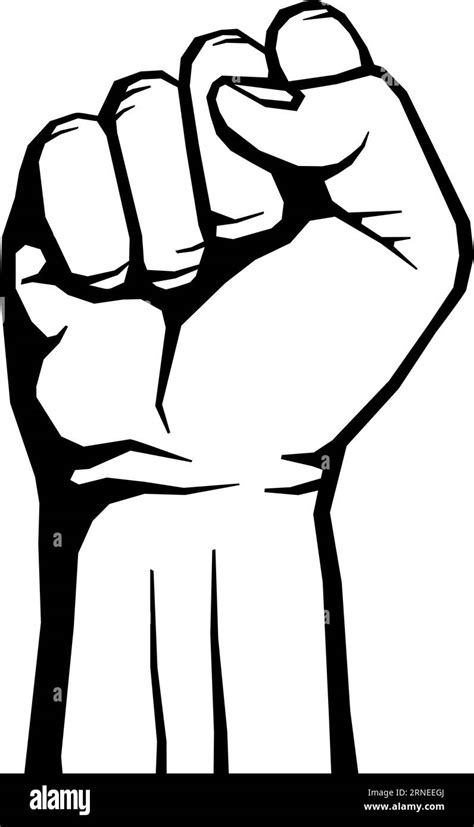 Black fist icon. Uprising symbol. Power sign Stock Vector Image & Art ...