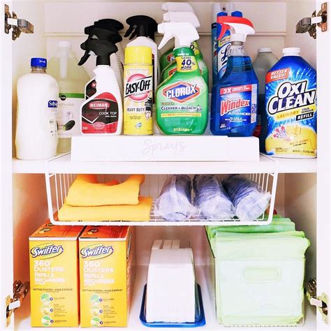 Clean-up your cleaning cabinets by adding products that maximize the ...