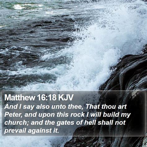 Matthew 16:18 KJV Bible Verse Images