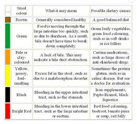 Pin by Saphir Fox on Body Tips | Health chart, Stool color chart ...