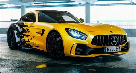 Fostla’s Mercedes-AMG GT R Gets 641 HP, Urban-Camo-And-Yellow Wrap | Carscoops