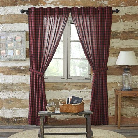 Dorval Lined Room Darkening Rod Pocket Curtain Panels | Panel curtains, Rustic curtains, Cabin style