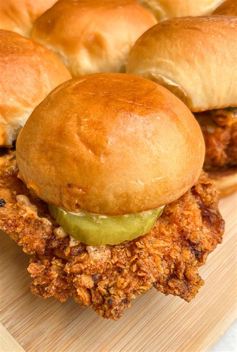 Popeye's Spicy Chicken Slider Sandwich - Bad Batch Baking - Restaurant ...