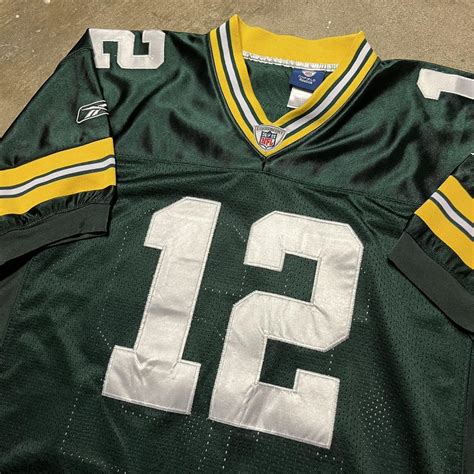 Green Bay Packers Jersey - Reebok - Rodgers 12 -... - Depop