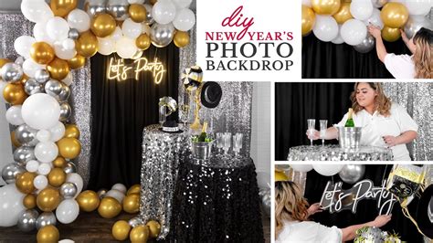 DIY New Year's Eve Photo Backdrop - eventtechniker.de