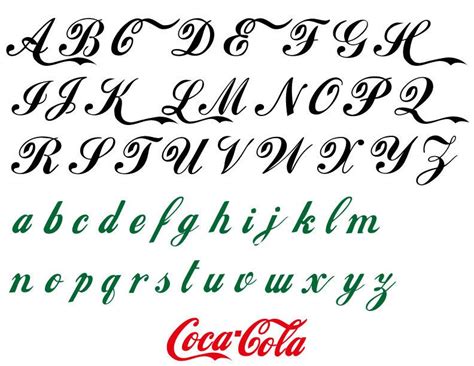 Fashion Font ( Coca-Cola Style ) Vinyl Adhesive Lettering, Any Size and Color, Any Combination ...