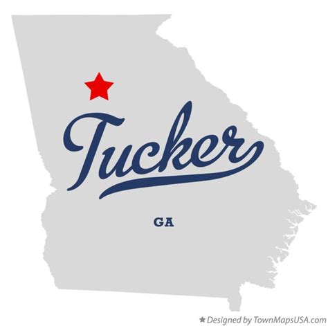 Map of Tucker, GA, Georgia