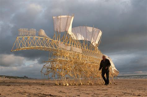 Animated by Wind, Theo Jansen's 'Strandbeest' Sculptures Have Evolved into Flying Creatures ...