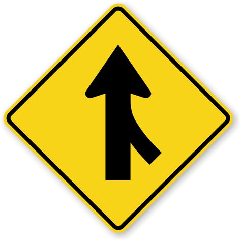 MUTCD Merge Signs | Left Merge Signs | Right Merge Signs