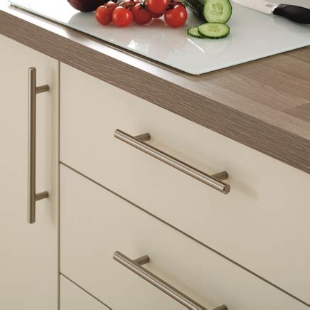 Stainless Steel Effect T bar handle | Kitchen Handles | | Howdens Joinery