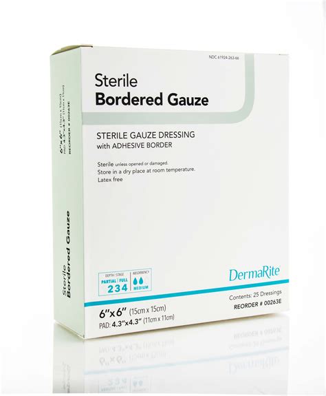 Sterile Bordered Gauze Dressing | Adhesive Wound Dressing for Nursing Homes