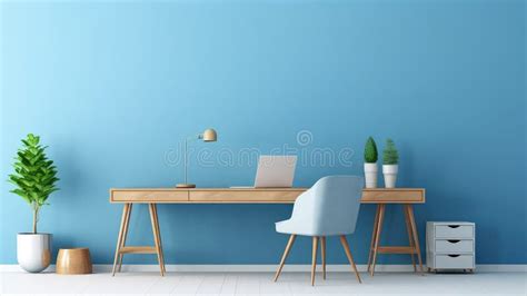 Corporate Blue Office Background Stock Illustration - Illustration of ...