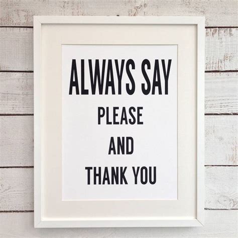 'always say please and thank you' mono print by momo&boo ...