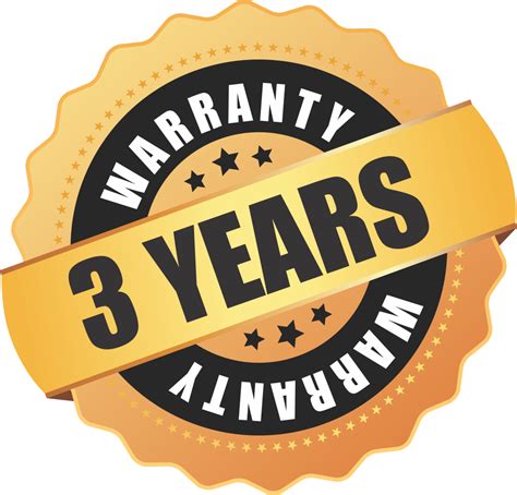 3 Years Warranty Vector FREE - Vector Design - Cdr, Ai, EPS, PNG, SVG