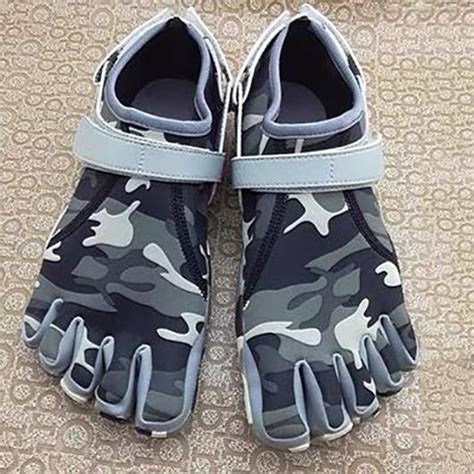 Grey Camouflage Five Finger Shoes Outdoor Hiking 5 Toe Shoes - KK FIVE ...