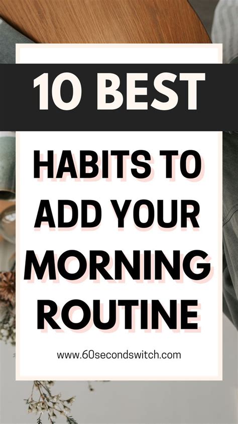 10 Best Habits to Add to Your Morning Routine | Morning Routine in 2023 ...