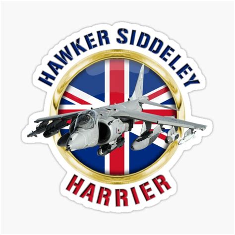 "Hawker Siddeley Harrier" Sticker by BasilBarfly | Redbubble