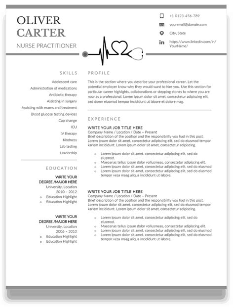 39+ Nurse practitioner resume new grad For Your Application