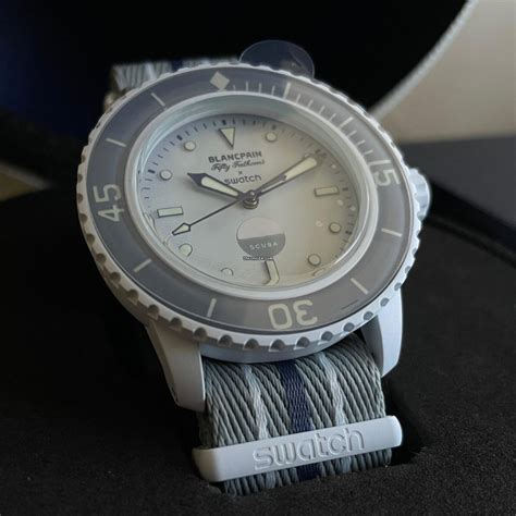 Swatch Scuba Fifty Fathoms Antarctic Ocean Blancpain x Swatch for $808 for sale from a Private ...