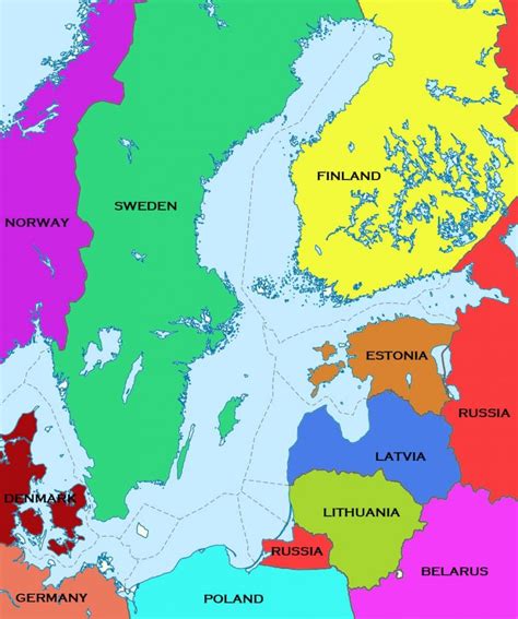 Map of the Baltic Region